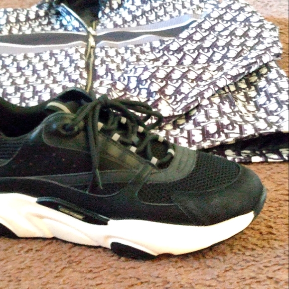 Dior Homme shoes and matching Dior windbreaker.